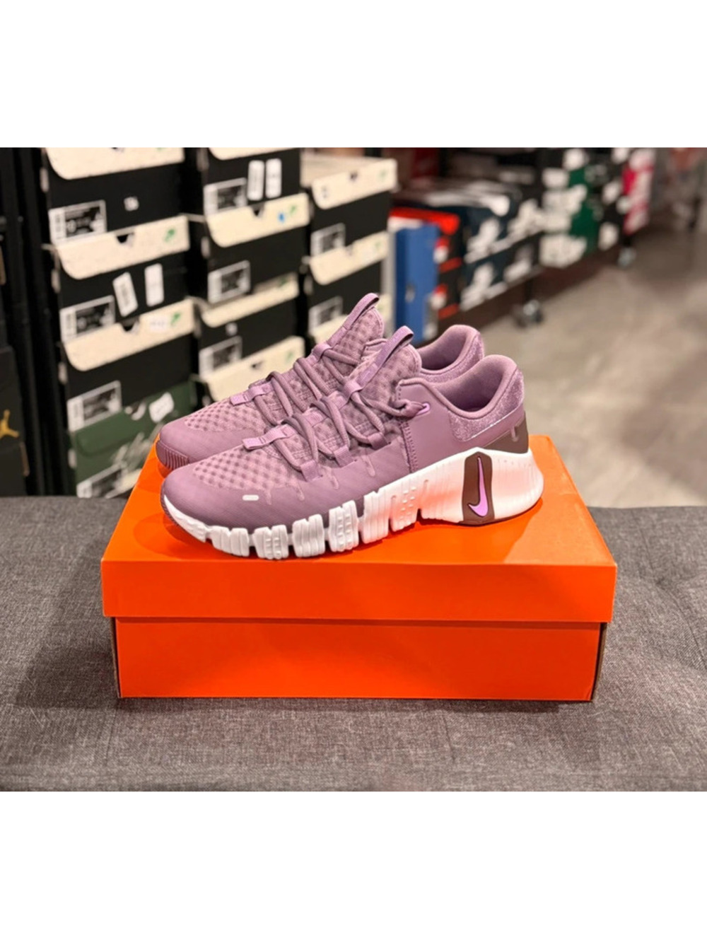 Nike Free Metcon 5 Violet Dust Rush Fuchsia Women’s Training Shoes US 8.5 (182) - Picture 2 of 7